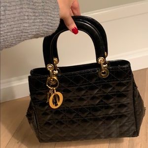 Christian Dior Patent Leather Tote